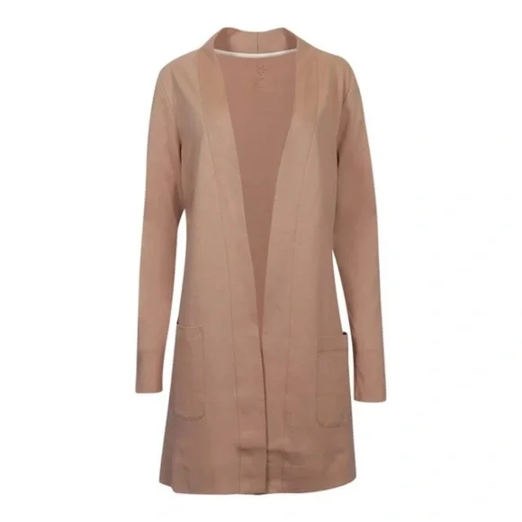 New Issac Mizari Women's Long Sleeve Cardigan Tan - Picture 1 of 4